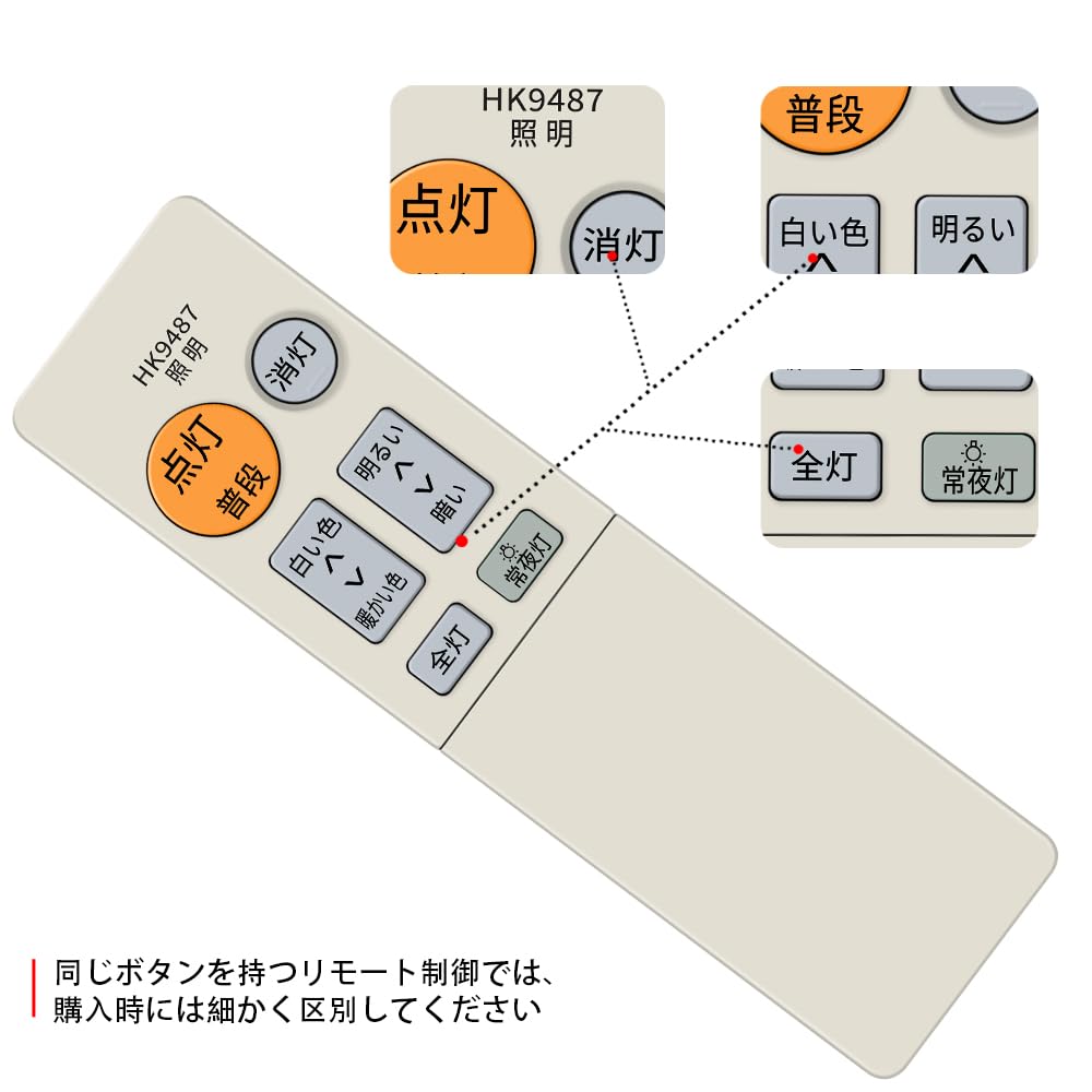 Amazon | AHTHA 代用リモコン HK9487 for Panasonic シーリングライト